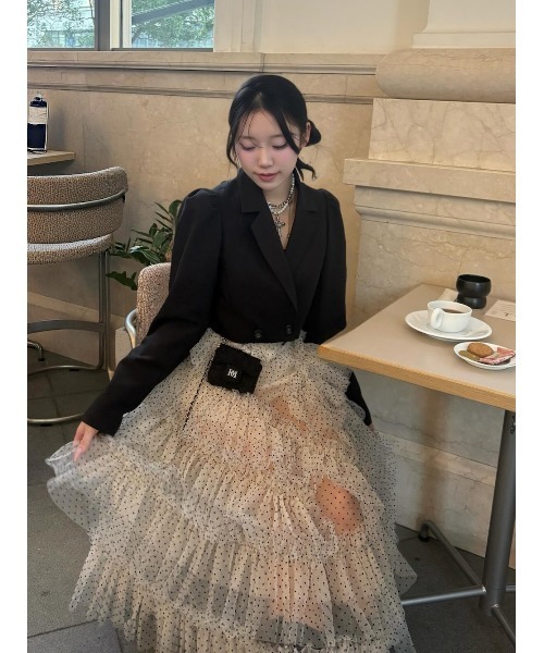 Darich（ダーリッチ） スカート ボリュームアシメチュールロング