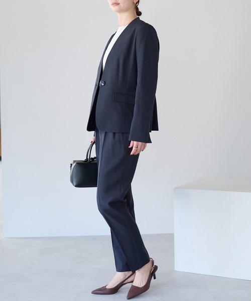 RIRIYANO（リリヤーノ） セットアップ 「洗える」2点テーパードパンツ