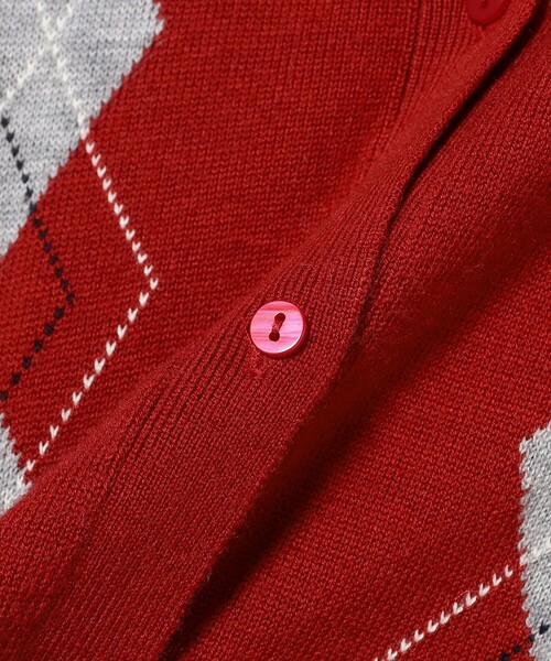 Ray BEAMS（レイ ビームス） カーディガン アーガイル クルーネック