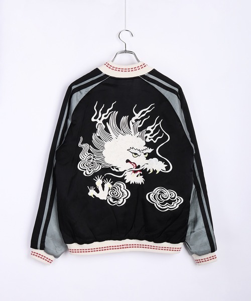 HOUSTON（ヒューストン） スカジャン レーヨンスカジャン 虎 龍 刺繍