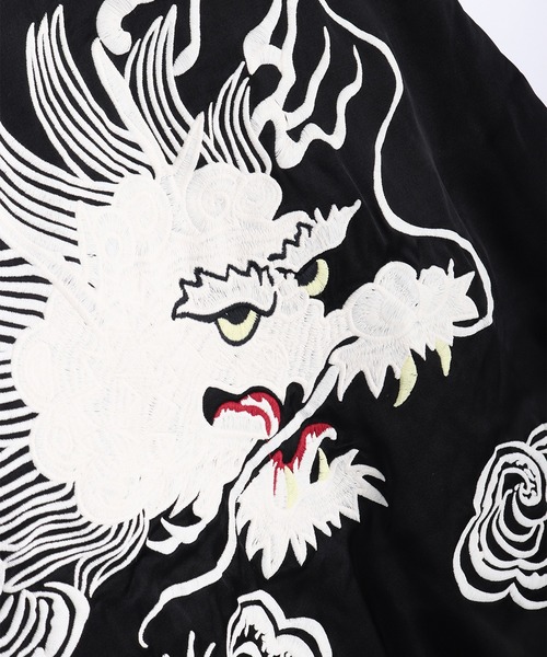 HOUSTON（ヒューストン） スカジャン レーヨンスカジャン 虎 龍 刺繍