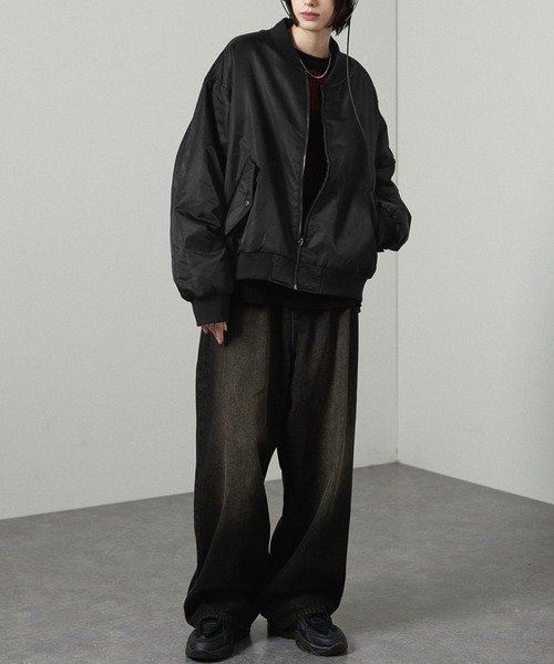 ma1 ma-1 「Alfred Alex」リバーシブルボンバースカジャンMA-1 メンズ