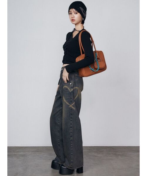 EMODA（エモダ） ジーンズ デニム デニムパンツ グラフィックルーズ