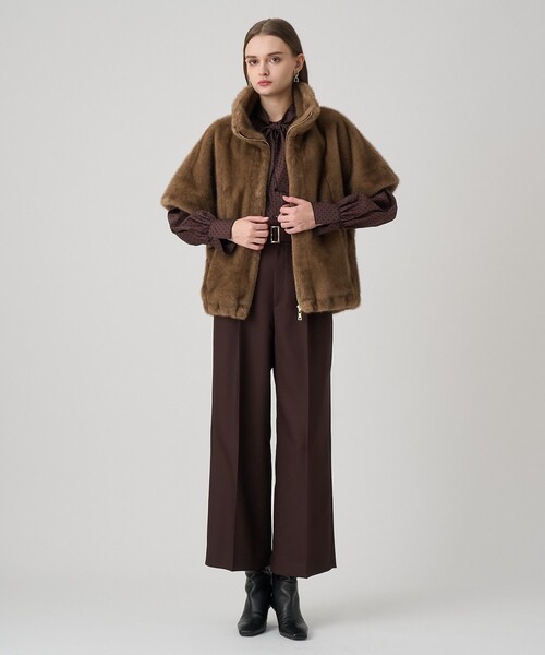 ANAYI（アナイ） コート アウター フェイクミンクファージレ