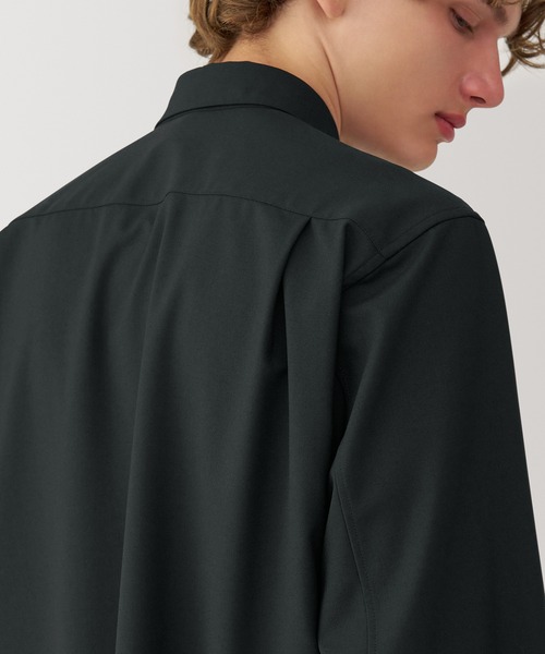 無印良品（MUJI） シャツ 「MUJI Labo」紳士 ウール混レギュラーカラー