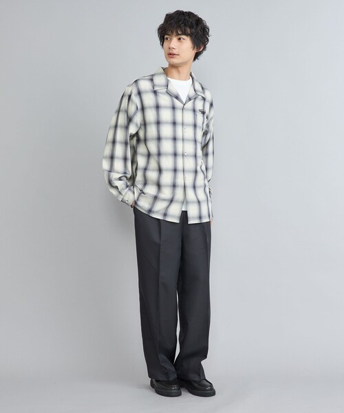 TOWNCRAFT（タウンクラフト） シャツ 別注オンブレチェックオープン