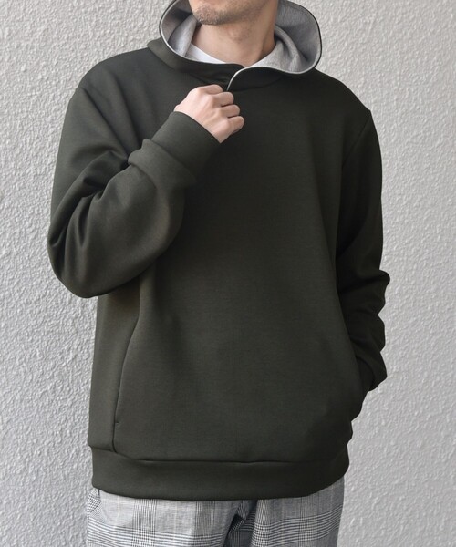 SHIPS any パーカー 「WEB限定」SHIPS any: ダブルフェイス ポンチ