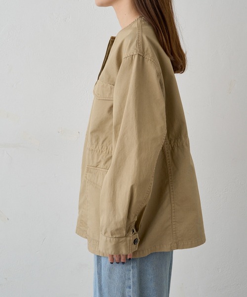 pual ce cin ミリタリージャケット モッズコート ノーカラー