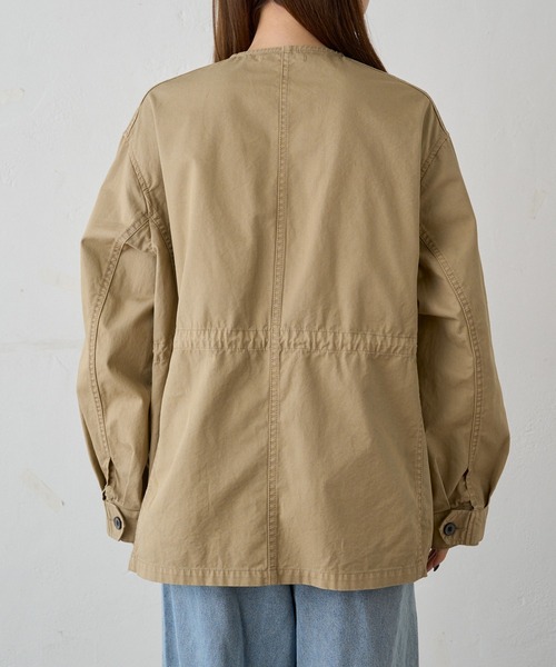 pual ce cin ミリタリージャケット モッズコート ノーカラー