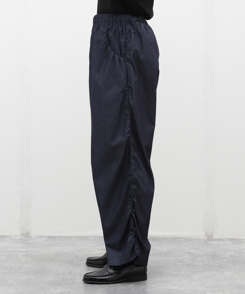 スラックス 「GABRIELA COLL GARMENTS」ULTRA FINE DENIM DRAPED