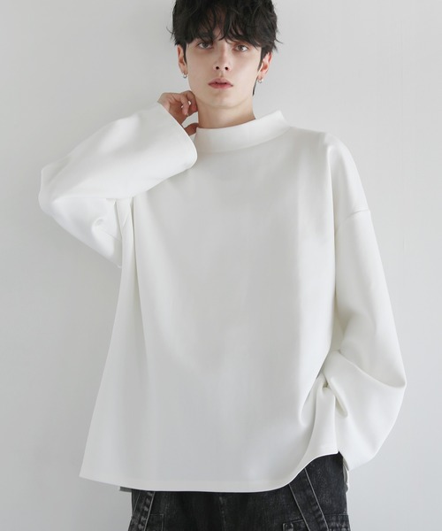 LILL（リル） tシャツ コットンポンチモックネックカットソー メンズ