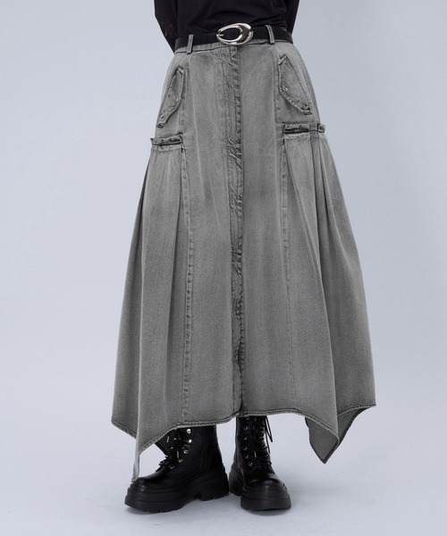 HARE（ハレ） スカート MA-1ライクイレヘムスカート(HARE) : ZOZOTOWN