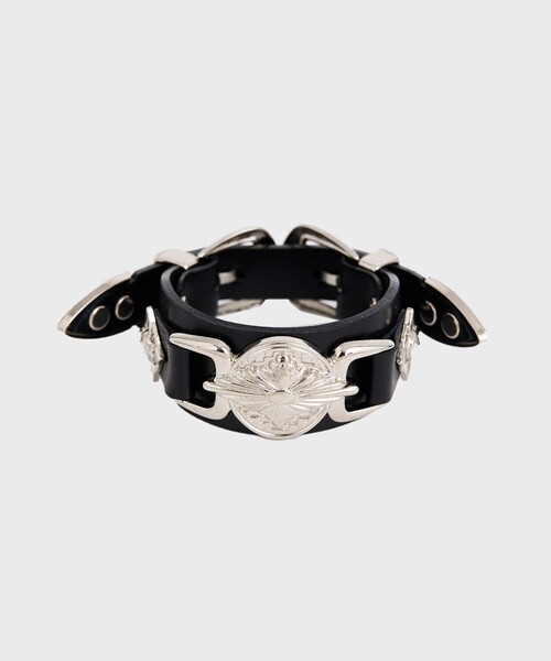 TOGA（トーガ） バングル Double buckle leather bangle メンズ