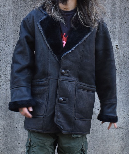 VINTAGE コート ジャケット 「ヴィンテージ古着」unknown ブラック