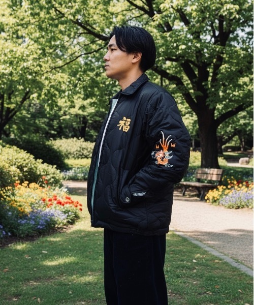 HOUSTON（ヒューストン） スカジャン HOUSTON / NYLON VIETNAM JACKET