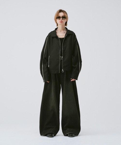 soerte ブルゾン アウター 2way deformation zip jacket / ディ