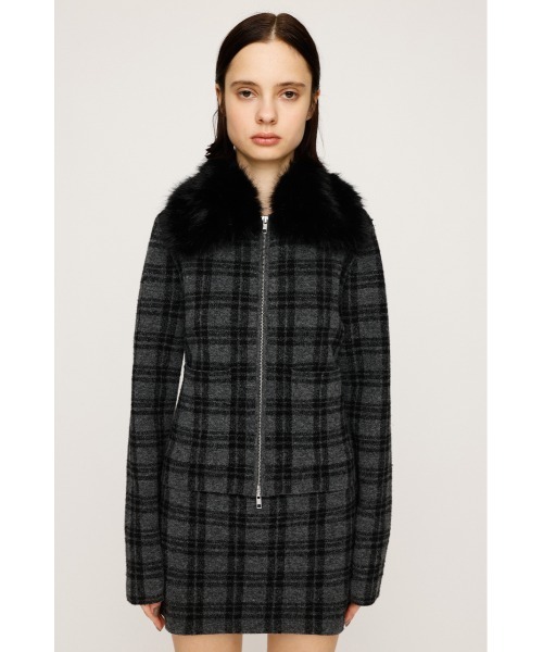 SLY（スライ） ニット セーター 「セットアップ可」F/FUR COLLAR KNIT