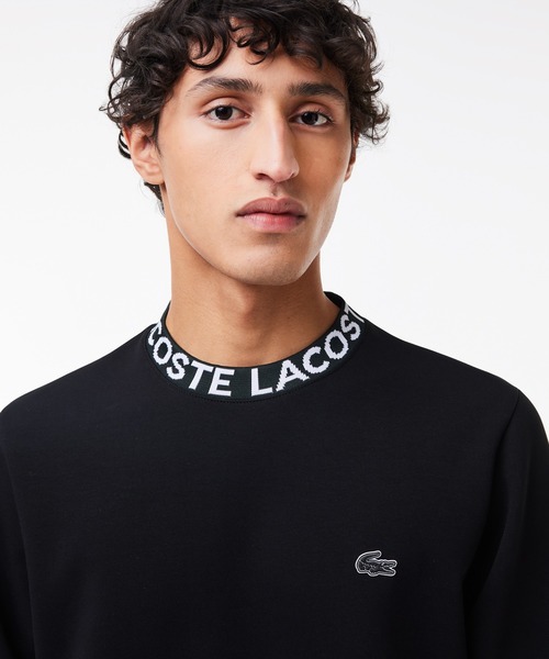 LACOSTE（ラコステ） トレーナー スウェット ネームジャカードモック