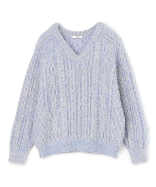 MACPHEE（マカフィー） ニット セーター モヘヤビンテージ Vネックプル