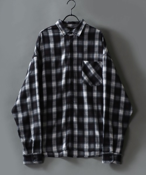 SITRY（シトリー） シャツ Ombre Check Shirt/オーバーサイズ オンブレ