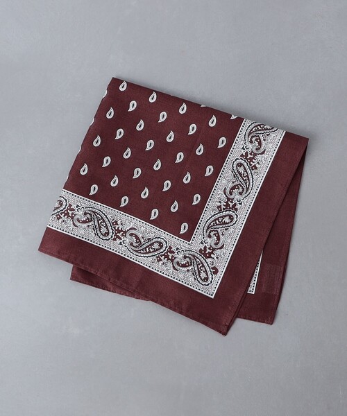 GLARNER TUECHLI スカーフ バンダナ ペイズリー ハンカチ メンズ