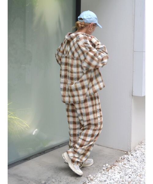 Ungrid（アングリッド） ブラウス シャツ サイドスリットチェック