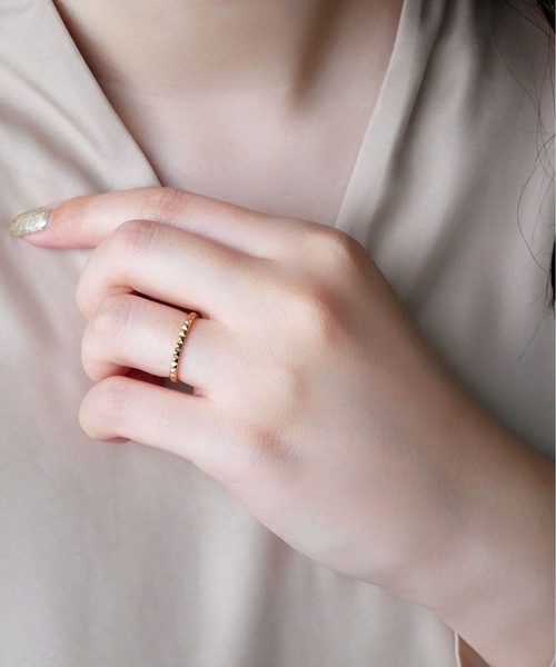 va vendome aoyama 指輪 リング ペアスタッズ K10イエローゴールド