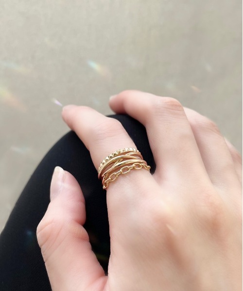 va vendome aoyama 指輪 リング ペアスタッズ K10イエローゴールド