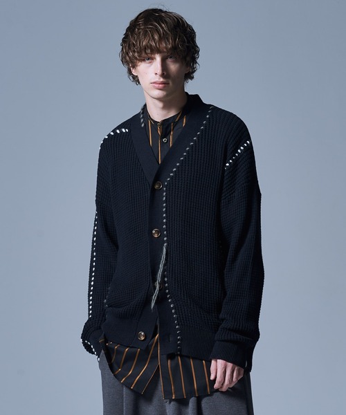 glamb（グラム） カーディガン Grunge Thermal Cardigan / グランジ