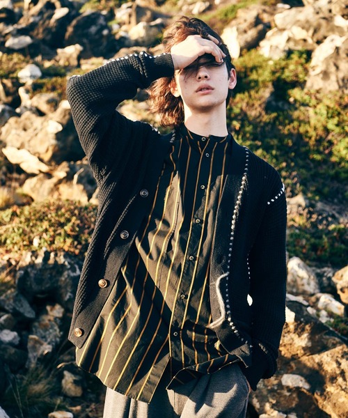 glamb（グラム） カーディガン Grunge Thermal Cardigan / グランジ