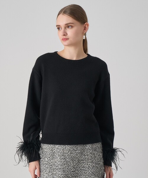 ANAYI（アナイ） ニット セーター フェザーバングル プルオーバー