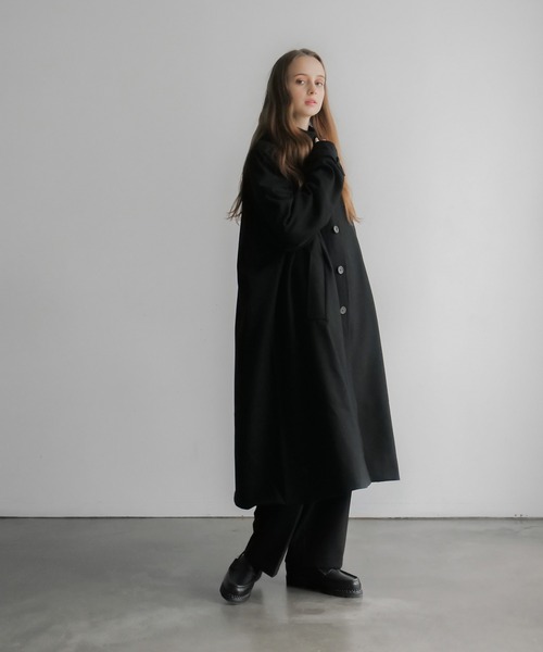 remer ステンカラーコート MEDIUM ブラック メンズ : ZOZOTOWN Yahoo