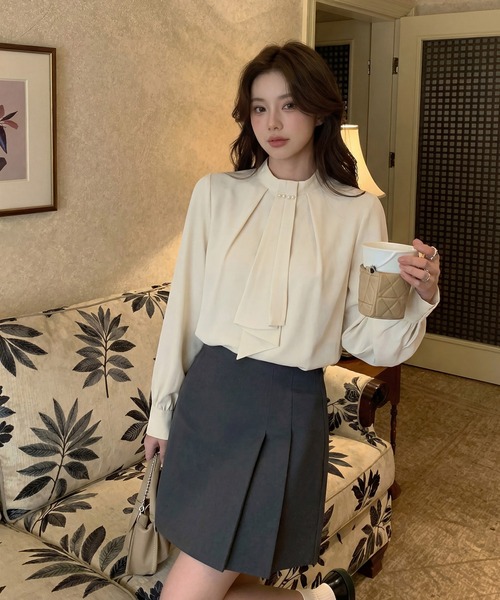 TOMORROWLAND（トゥモローランド） 半袖ブラウス 36 ホワイト