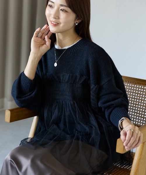 sakishimatokyo ニット セーター 新色追加「着映えトップス」アルパカ