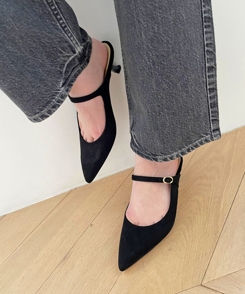 LE TALON（ル タロン） パンプス 4.5cmポインテッドストラップミュール