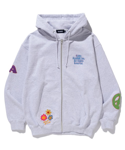 XLARGE（エクストラ ラージ） パーカー DAISY ZIP HOODED SWEAT メンズ