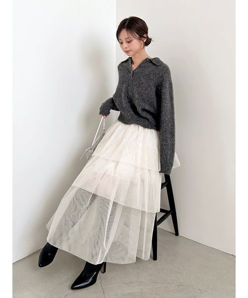 SNIDEL（スナイデル） スカート チュールパニエスカート : ZOZOTOWN
