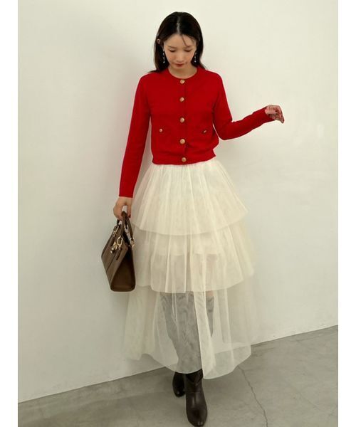 SNIDEL（スナイデル） スカート チュールパニエスカート : ZOZOTOWN