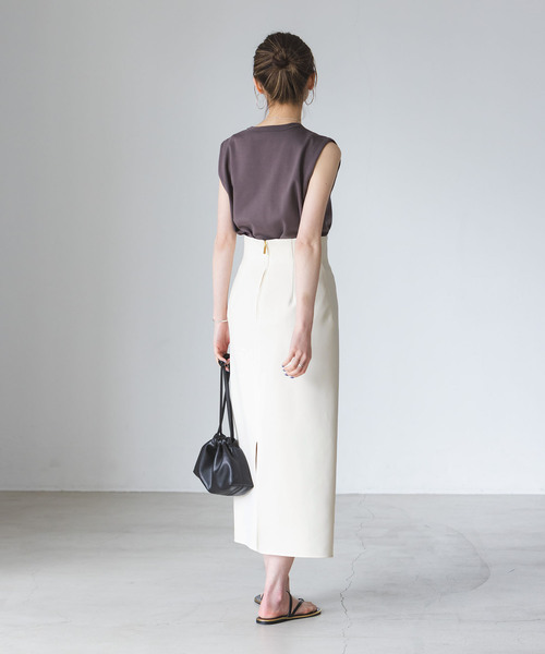 NOBLE（ノーブル） スカート 「追加」ジャージーライクカラータイト