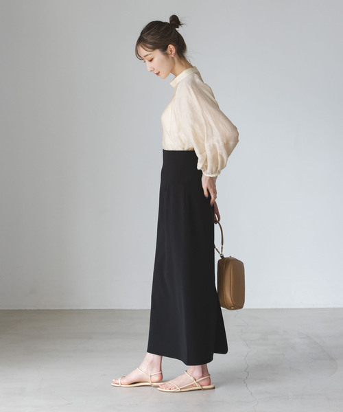 NOBLE（ノーブル） スカート 「追加」ジャージーライクカラータイト