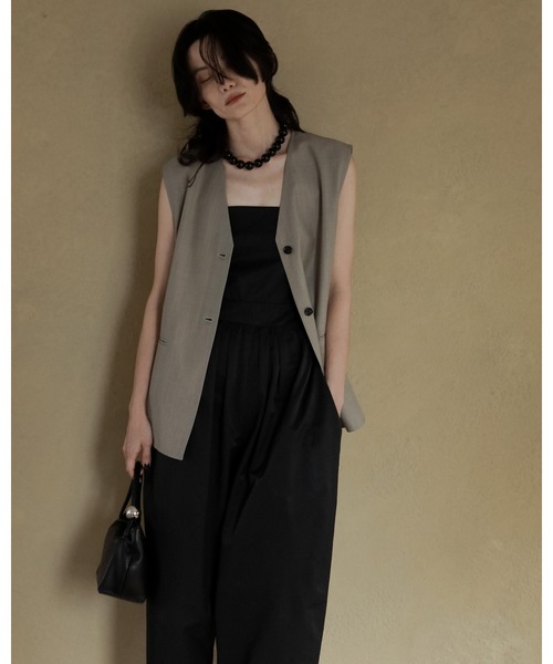 anuke（アンヌーク） サロペット オーバーオール Wide Bare