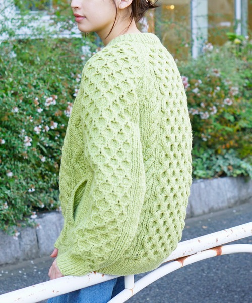 HARVESTY（ハーベスティ） ニット セーター CABLE KNIT PULLOVER
