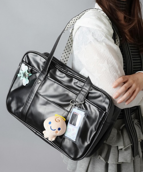 SPINNS（スピンズ） ハンドバッグ 学校生活を楽しく♪通学最適 合皮