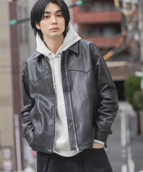 417 EDIFICE（フォーワンセブンエディフィス） 革ジャン ライダース