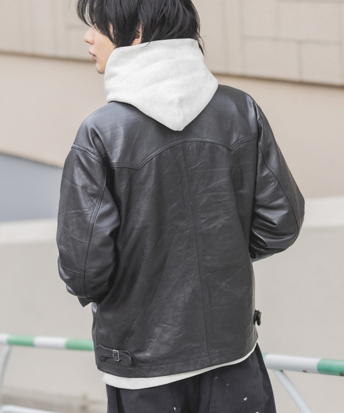 417 EDIFICE（フォーワンセブンエディフィス） 革ジャン ライダース