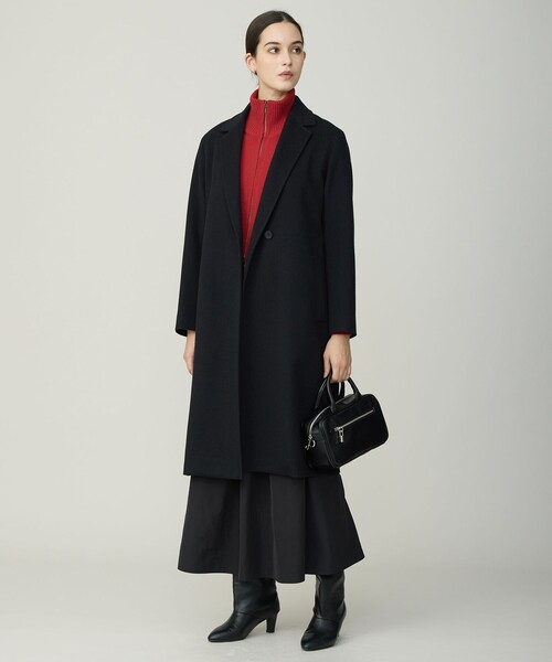 ICB（アイシービー） コート チェスターコート ウールカシミヤメルトン