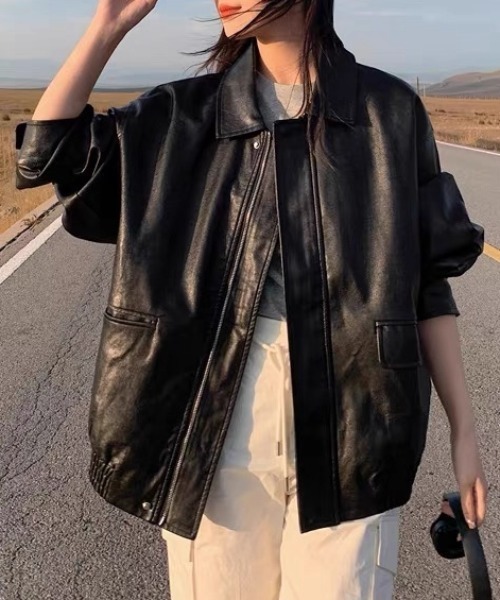 CELENA BEATS 革ジャン ライダース ヴィンテージライク オーバーサイズ