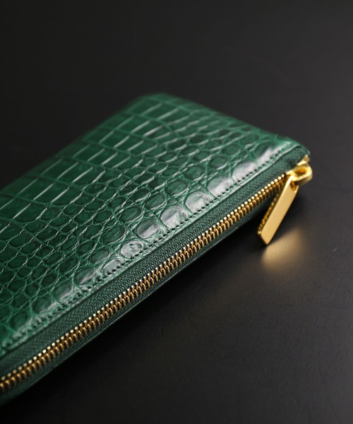 HALEINE（アレンヌ） 財布 「HALEINE」クロコダイル 長財布 日本製 L字
