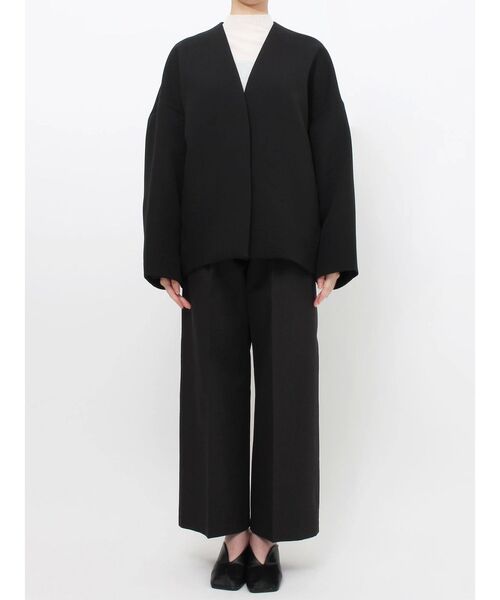 ELENDEEK（エレンディーク） ノーカラーコート コート フォルム