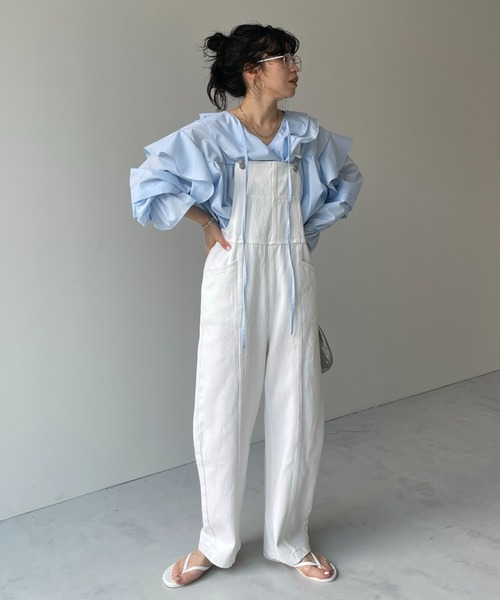 wee9s（ウィークス） サロペット オーバーオール loose and slim denim